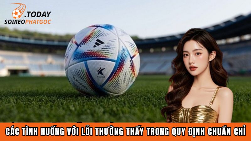 Các tình huống với lỗi thường thấy trong quy định chuẩn chỉ