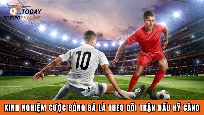Kinh nghiệm cược bóng đá là theo dõi trận đấu kỹ càng